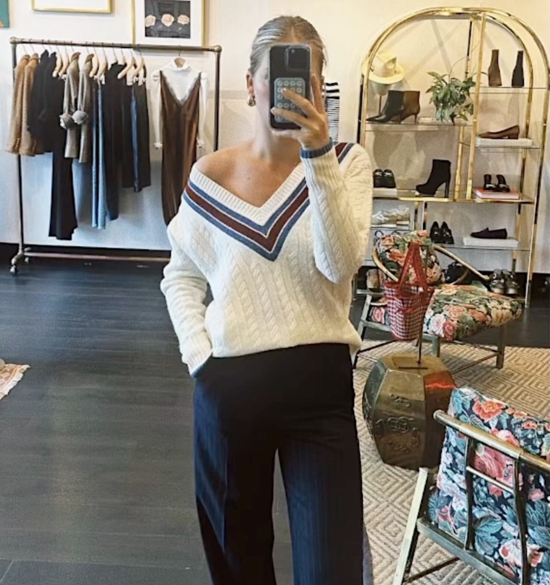 This is one of the less business formal looks that is easily achieved by adding a sweater and dress pants  

#LTKstyletip #LTKSeasonal #LTKworkwear