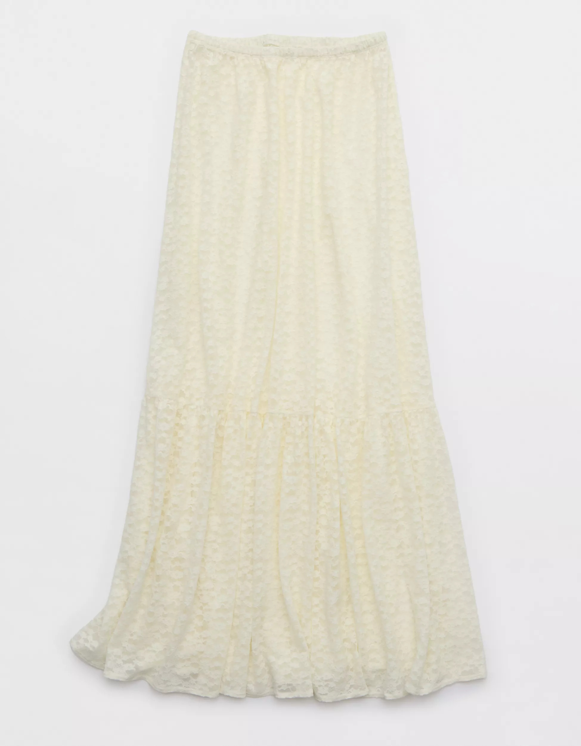 Aerie Tiered Lace Maxi Skirt | Aerie