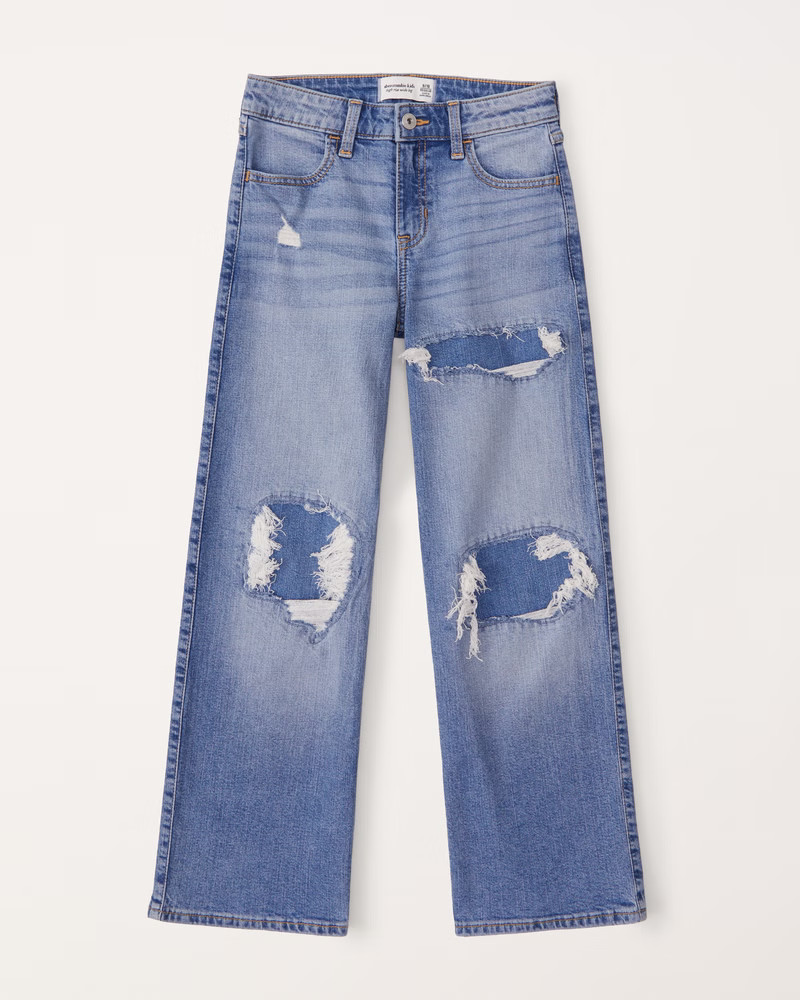 high rise wide leg jeans | Abercrombie & Fitch (US)