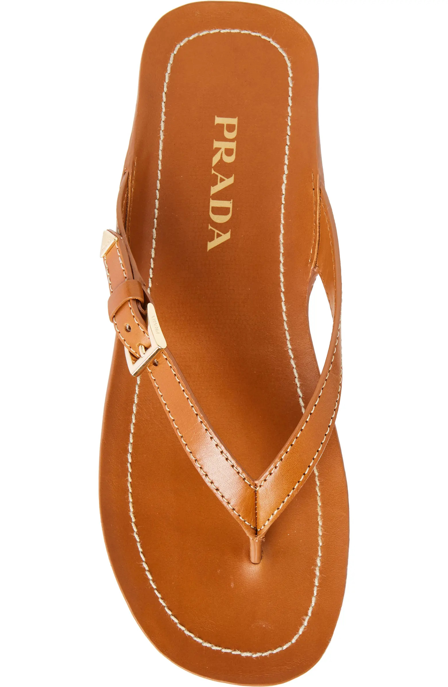Buckle Leather Flip Flop (Women) | Nordstrom