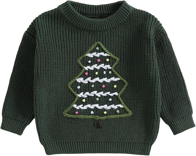 Karwuiio Toddler Baby Boy Christmas Sweater Long Sleeve Knite Sweater Fall Winter Clothes | Amazon (US)