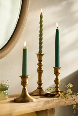 Vintage Brass Taper Holder | Anthropologie (US)