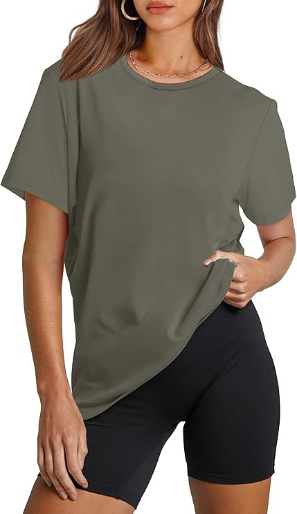OFEEFAN Workout Tops for Women UPF 50+ Breathable Quick Dry Loose Fit T Shirt Outdoor Yoga Runnin... | Amazon (US)