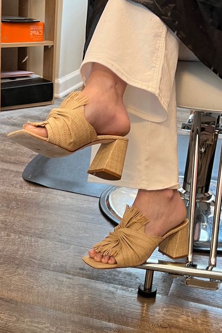 Definitely one of the best shoe investments of the season. I wear these with jeans, dresses and everything! The block heel is comfortable too!