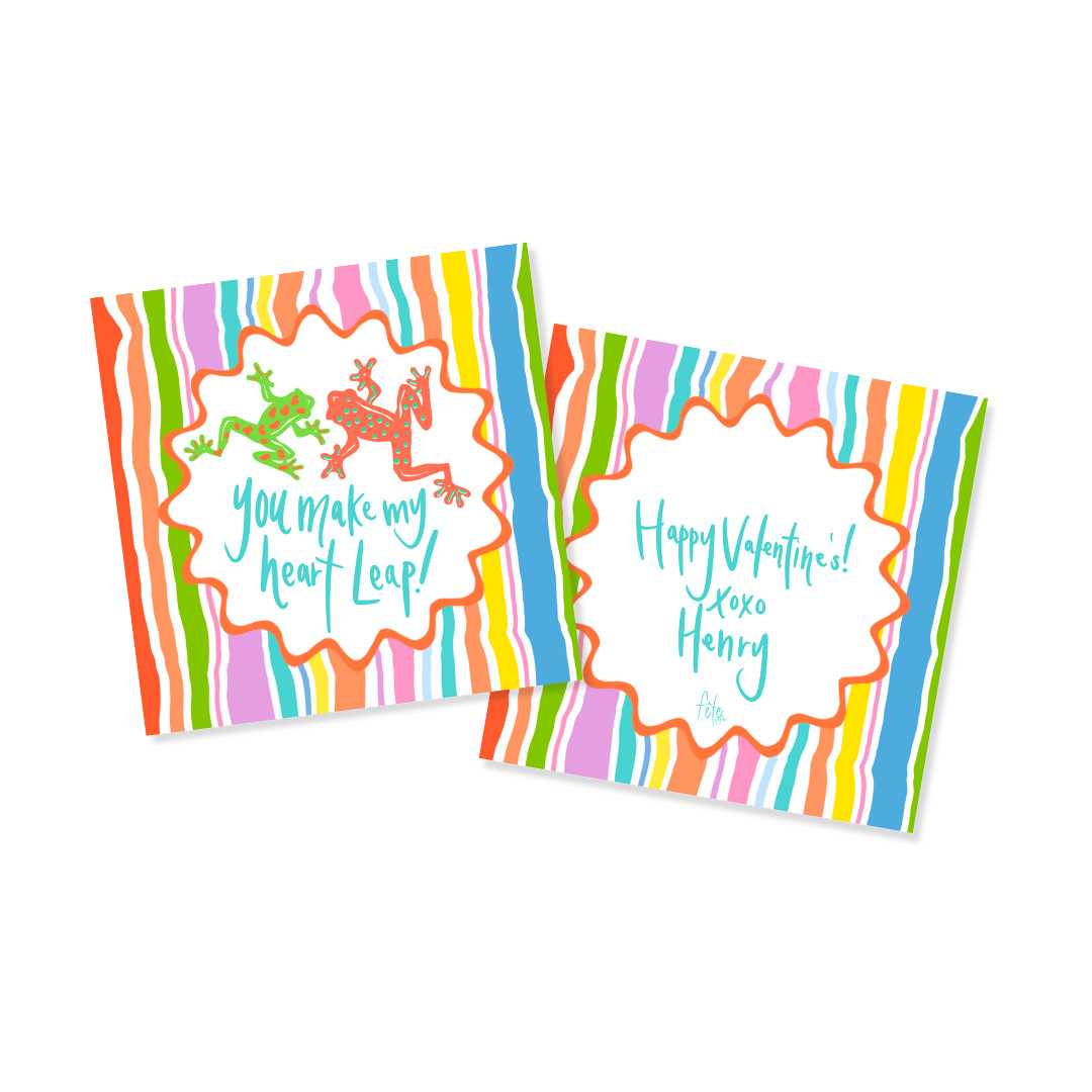 My Heart Leap! Tags or Stickers — Fête Papier | Fete Papier