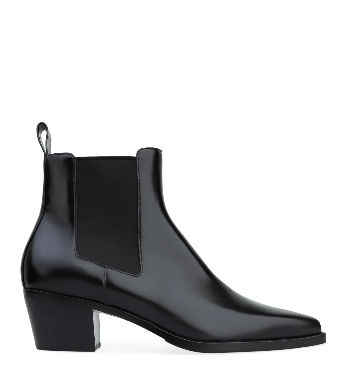 Ani Black Boxed Leather Ankle Boots | Bared Footwear | Bared Footwear