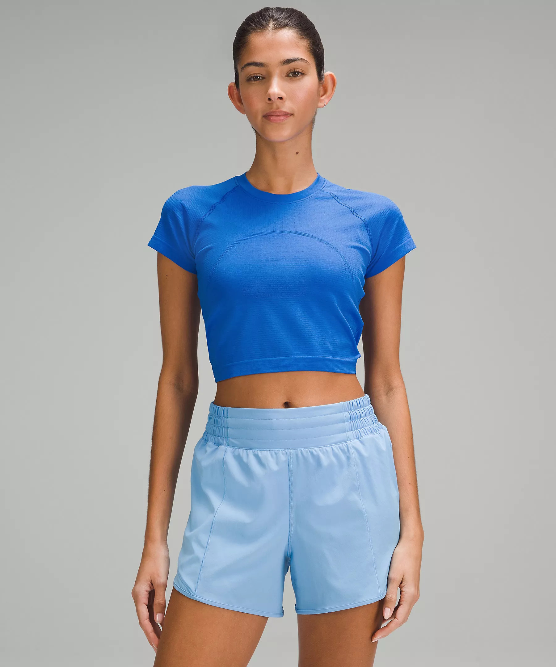 Swiftly Tech Cropped Short-Sleeve Shirt 2.0 | Women's Short Sleeve Shirts & Tee's | lululemon | Lululemon (US)