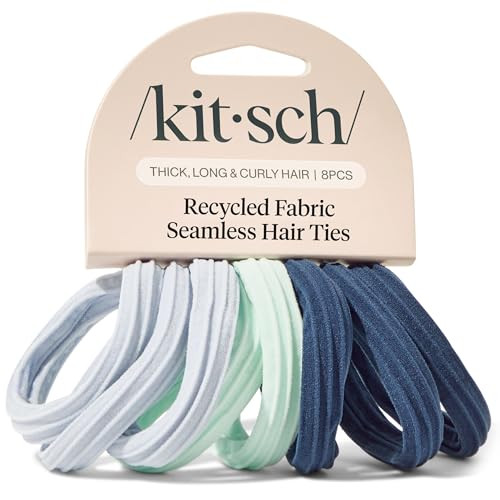 EVERYDAY HAIR HERO: Kitsch seamless hair ties glide smoothly through hair, keeping ponytails, bun... | Amazon (US)