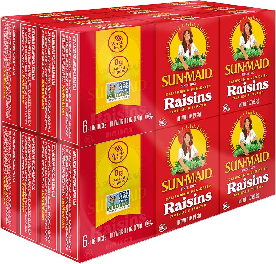 Sun-Maid | California Raisin Snacks | 1 Ounce Snack-Size For Kids (24Total) | Amazon (US)