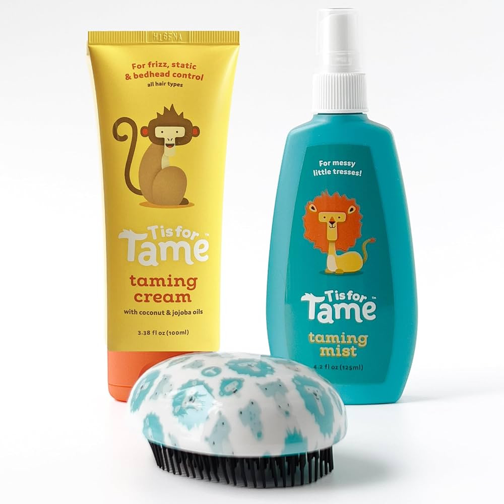T is for Tame – Kids Hair Taming Cream & Spray Bundle for Frizz, Flyaways, Static & More, All-N... | Amazon (US)