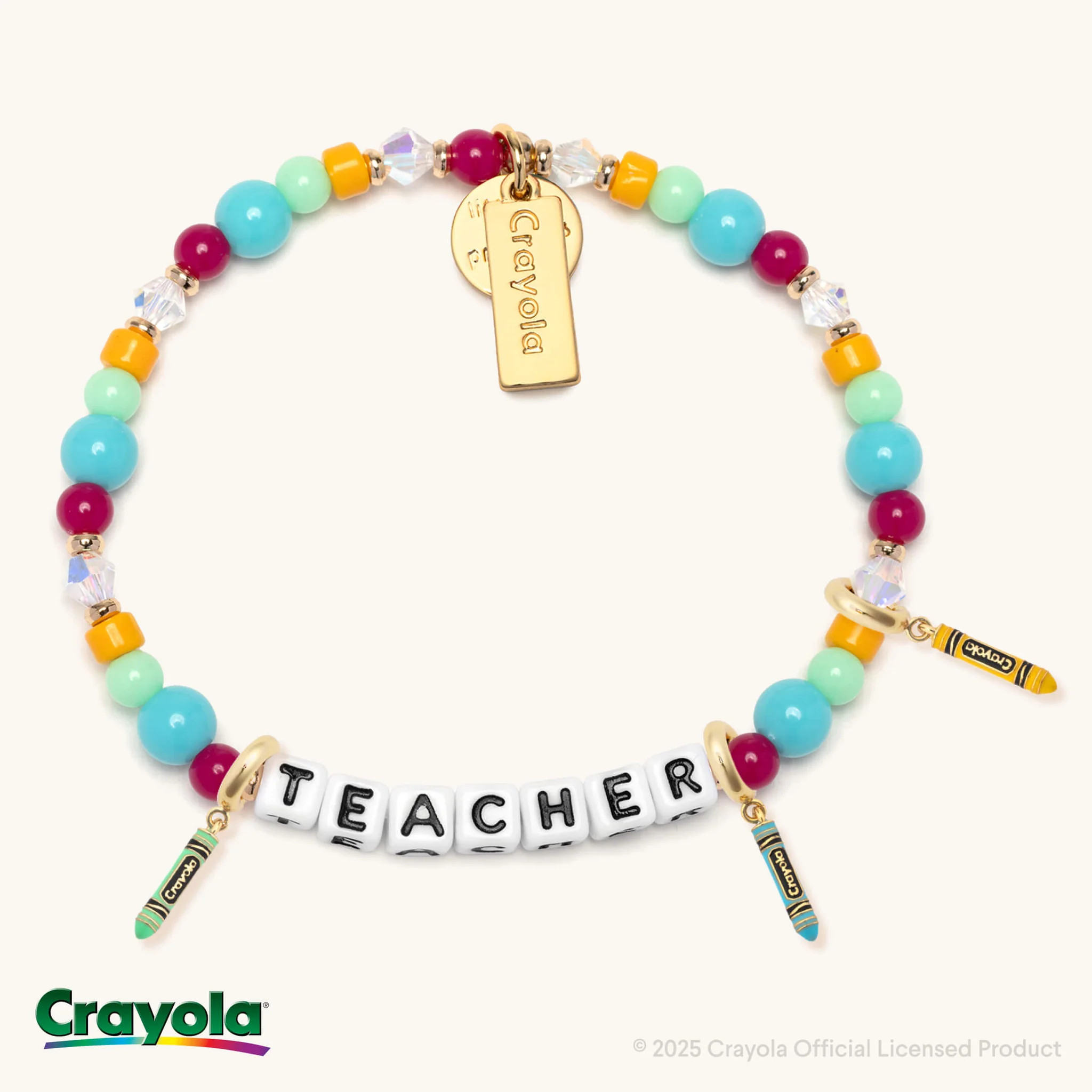 Teacher Charm Bracelet- Crayola® | Little Words Project