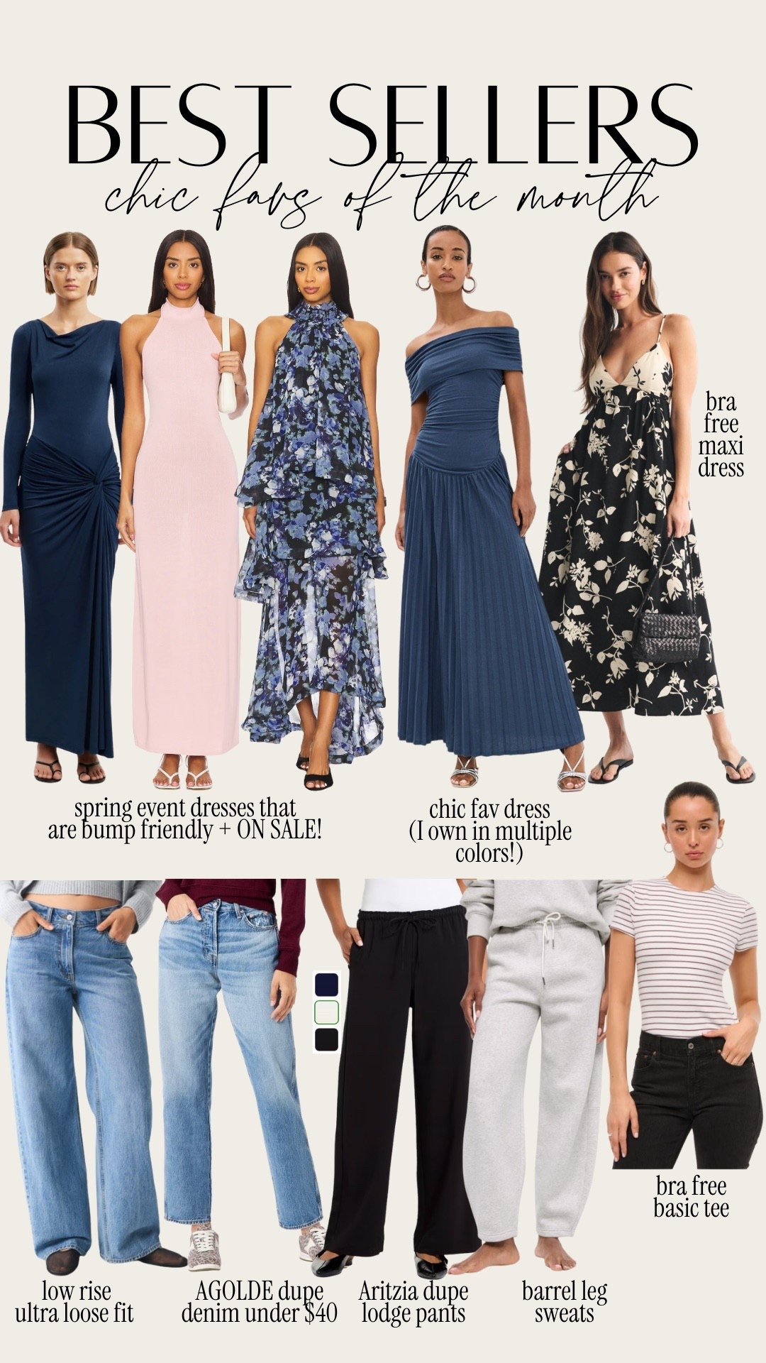 Chic February favorites! Lots of baby shower dresses from @Revolve , denim from @Target and outfits from @abercrombie 

#LTKootd #LTKSaleAlert #LTKSpringSale