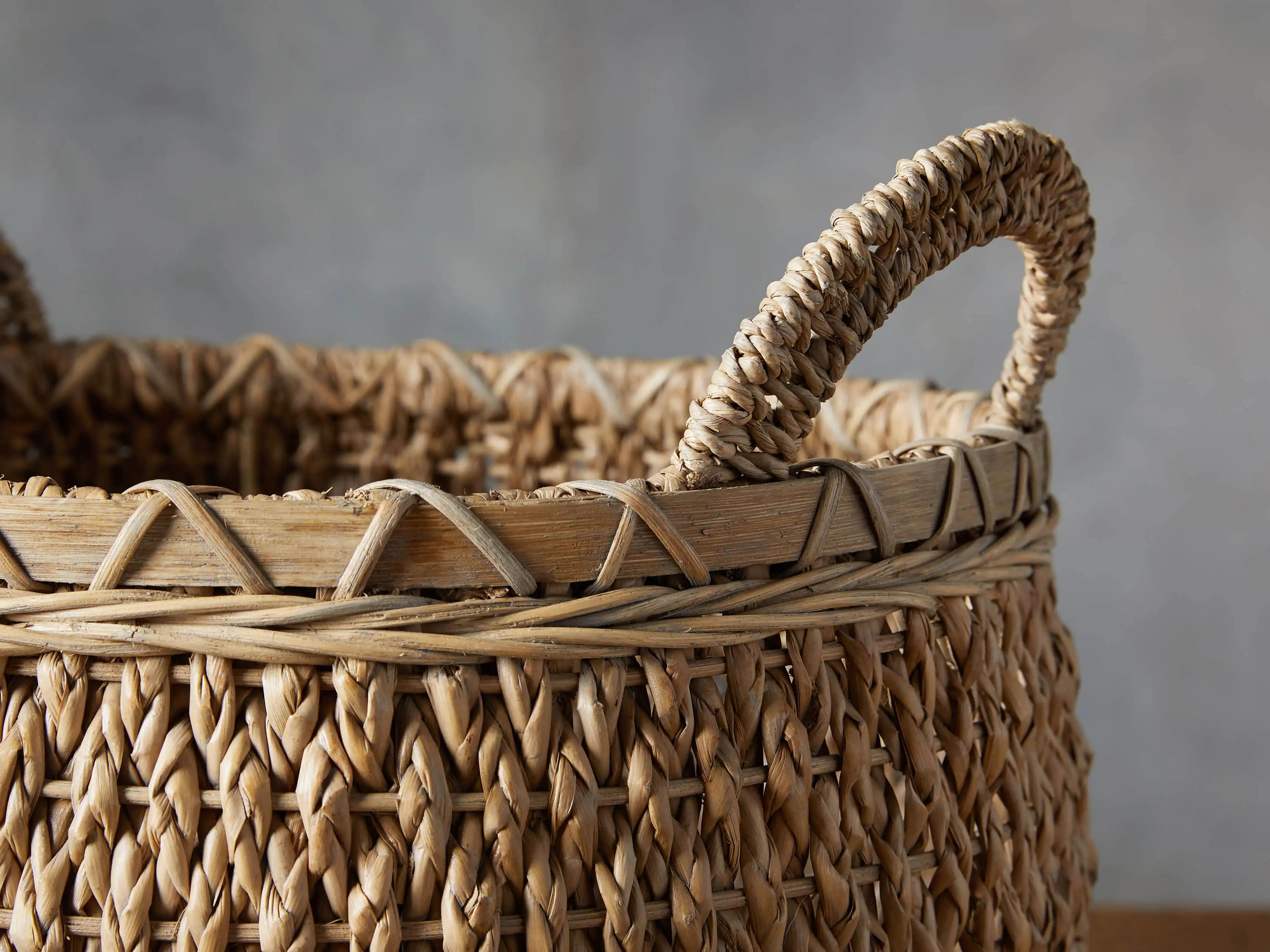 Round Entry Basket in Natural | Arhaus