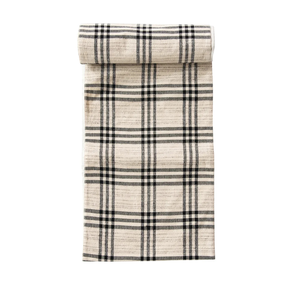 Woven Wool Blend Plaid Table Runner | APIARY by The Busy Bee