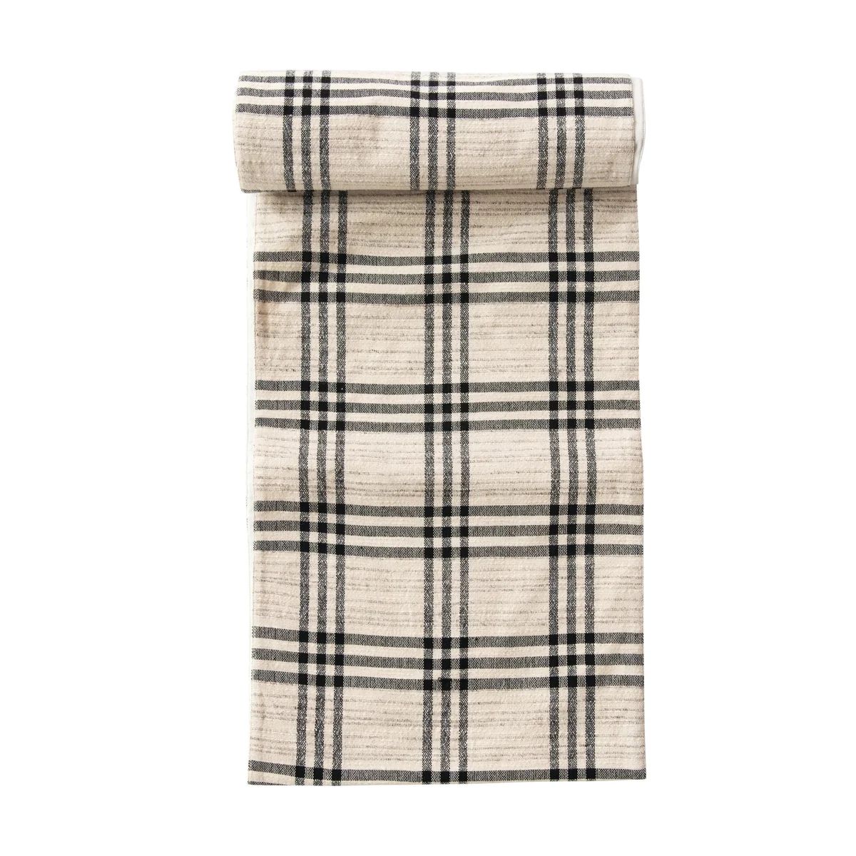 Woven Wool Blend Plaid Table Runner | APIARY by The Busy Bee