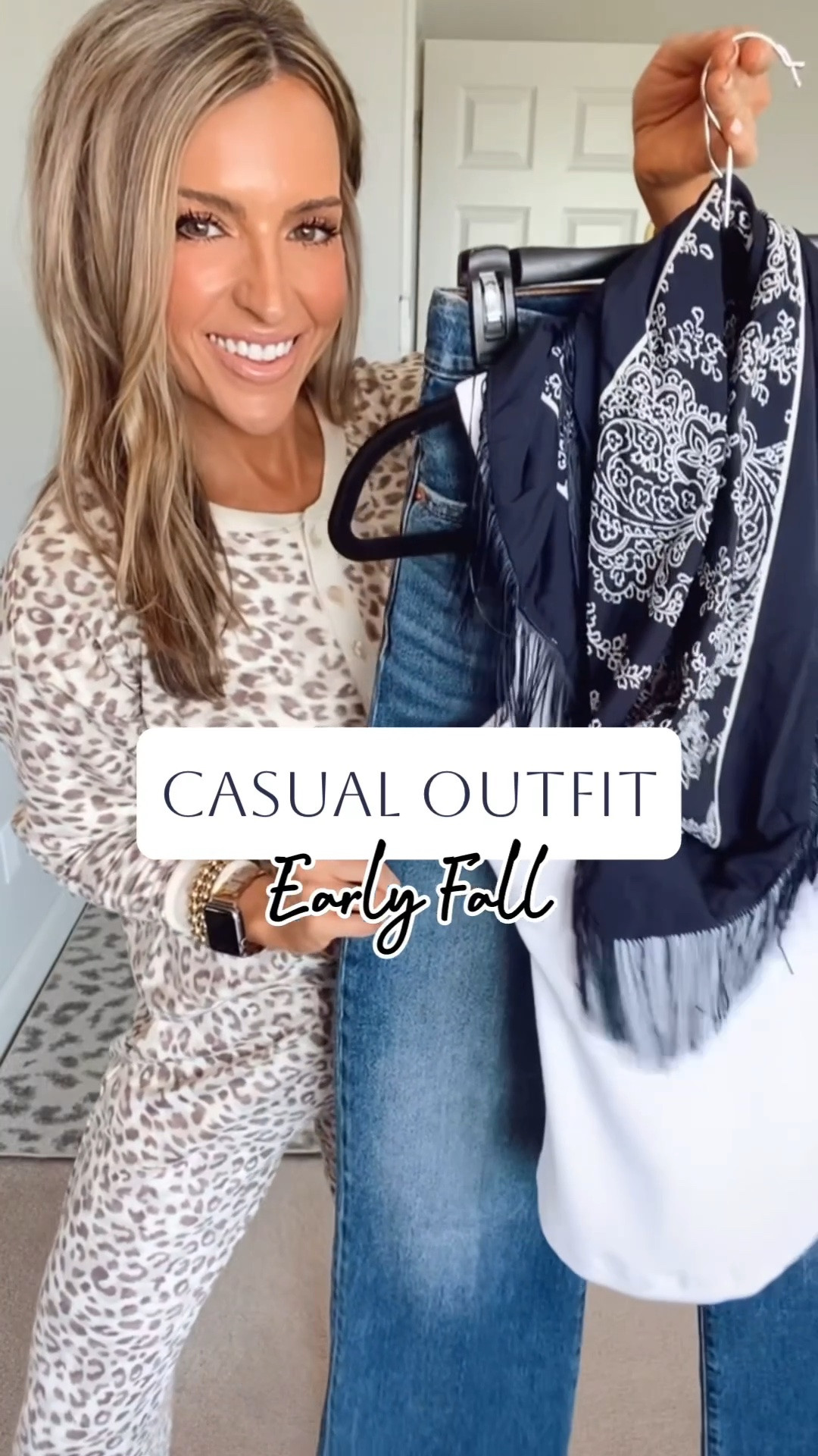 Outfit of the day! Love this fringe scarf! It looks so high end! Such an adorable early fall outfit 🍂 tank has a built in bra, genius🙌
Xs in tank, 24 in jeans

#LTKSeasonal #LTKmomlife #LTKootd