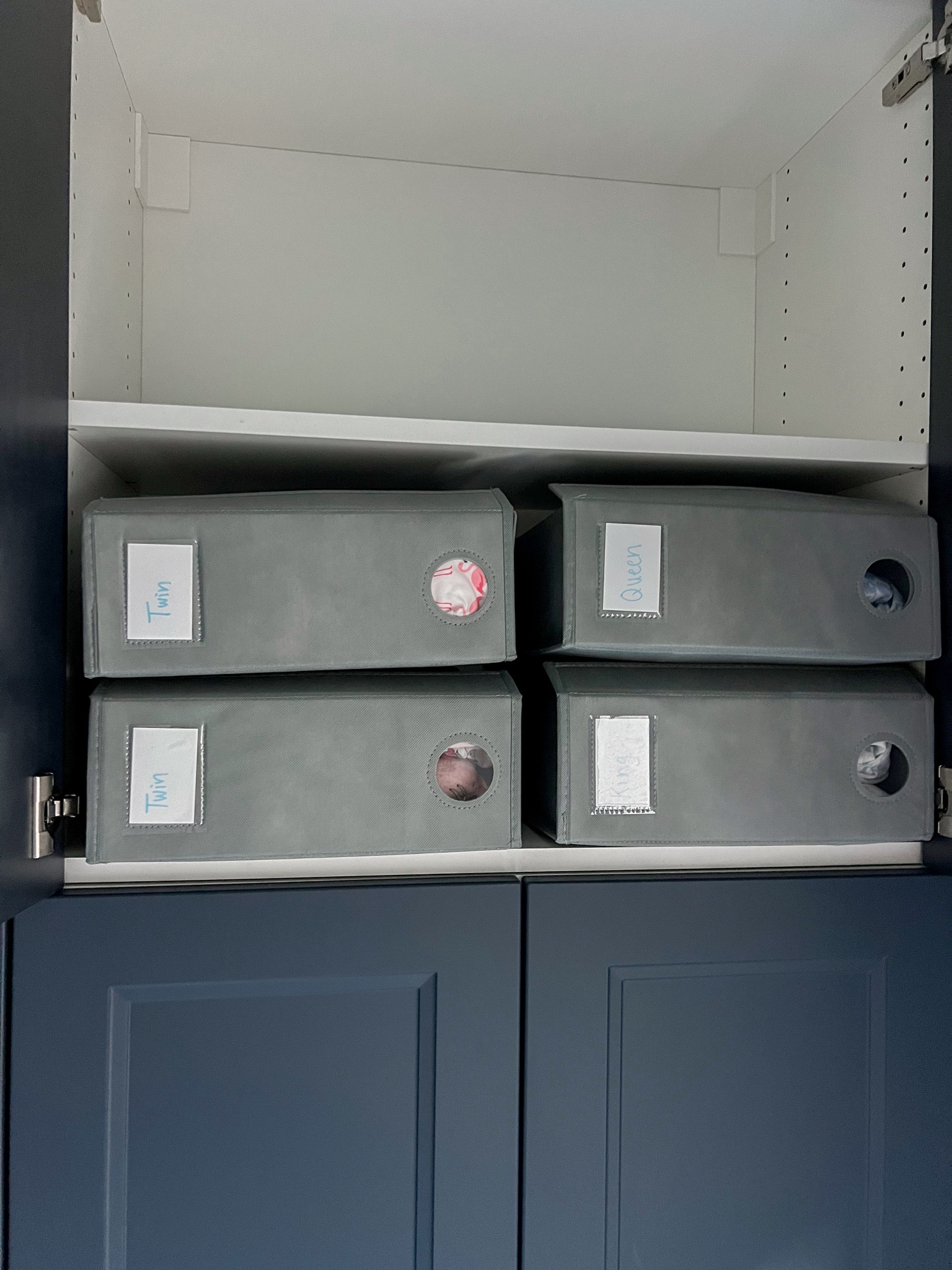 Why did I not buy these sheet organizers sooner?!? These help keep our sheets so organized and easy to find! No more messy sheets! 

#LTKhome