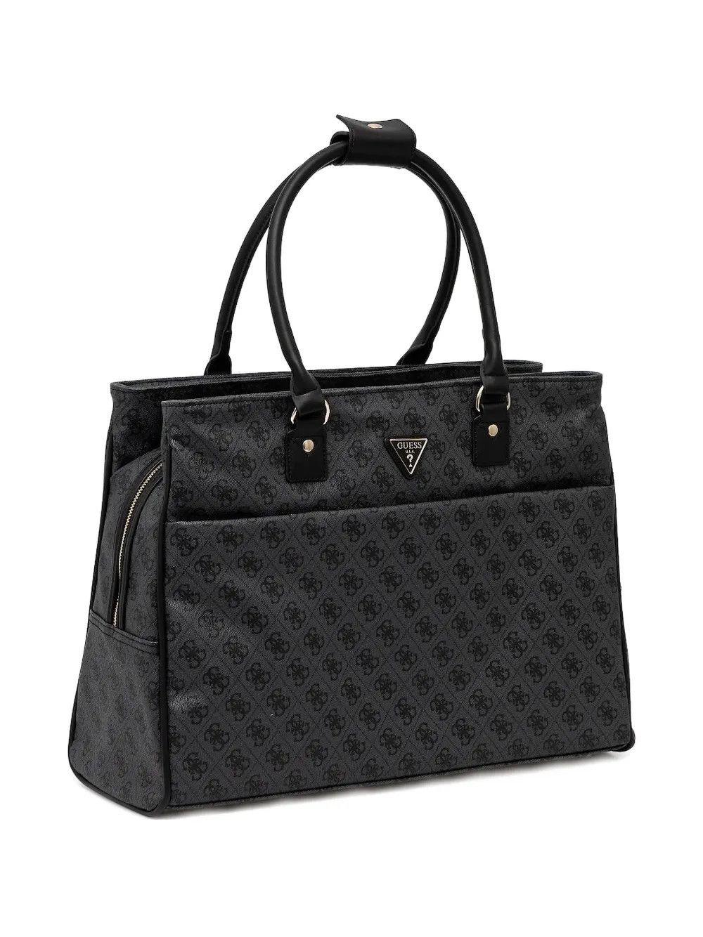 GUESS USA logo-plaque tote bag - Black | Farfetch Global