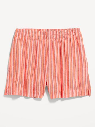 High-Waisted Linen-Blend Shorts -- 3.5-inch inseam | Old Navy (US)