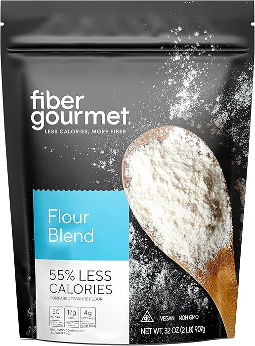 Fiber Gourmet Low Net Carb Flour Blend - Keto Friendly All-Purpose Baking Flour with 55% Fewer Ca... | Amazon (US)