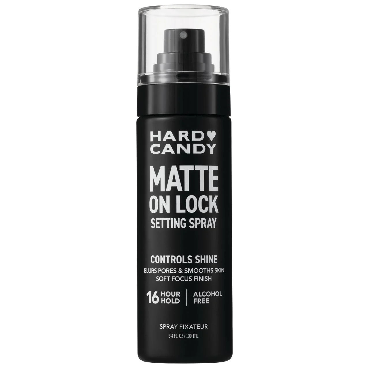 Hard Candy Matte On Lock Setting Spray, Alcohol-Free, 16 Hour Hold, Matte, Shine Control | Walmart (US)