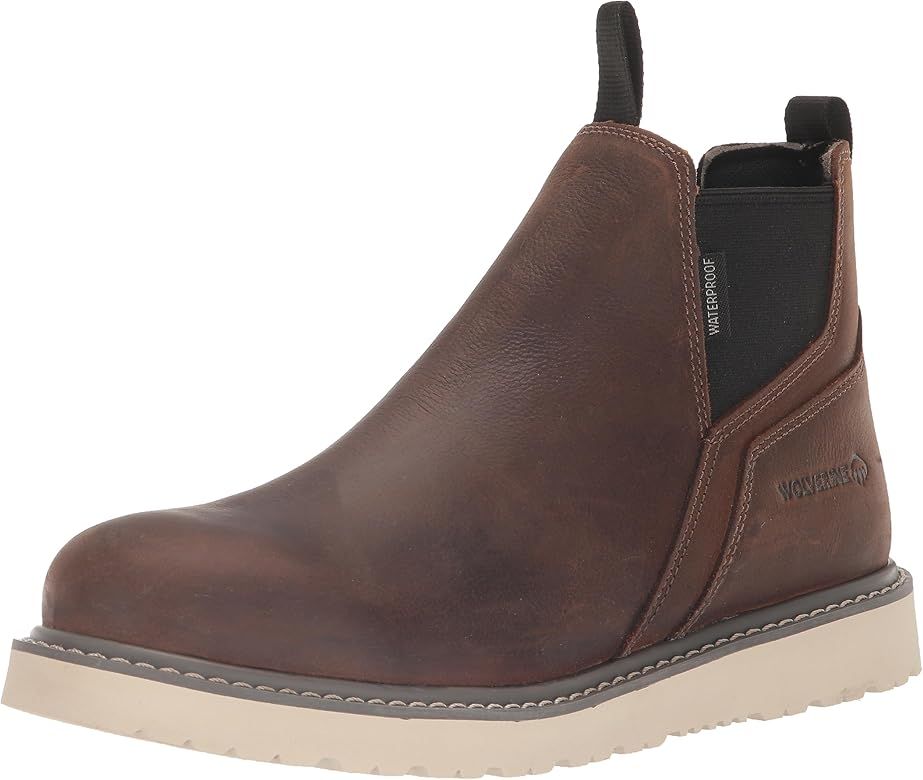 WOLVERINE Men's Trade Wedge Waterproof Romeo Construction Boot | Amazon (US)