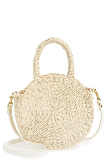 Clare V. Petite Alice Straw Bag - Ivory | Nordstrom
