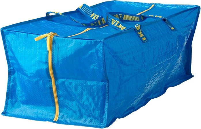 Ikea Frakta Storage Bag - Blue -- SET OF 3 | Amazon (US)