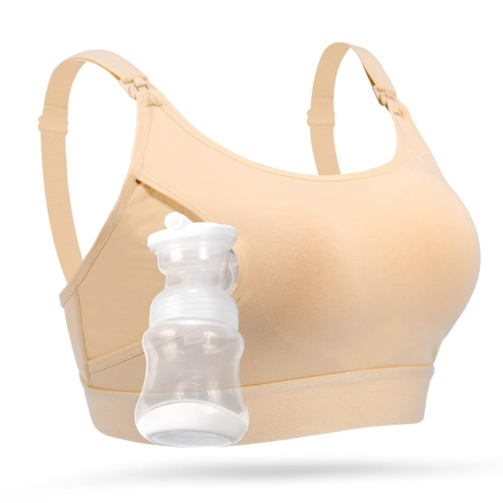 Momcozy Hands Free Pumping Bra, Adjustable Breast-Pumps Holding and Nursing Bra, Pumping & Nursin... | Amazon (US)
