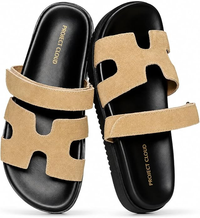 Project Cloud 100% Genuine Leather Sandals for Women Footwear - Stylish Womens Sandals with Plush... | Amazon (US)