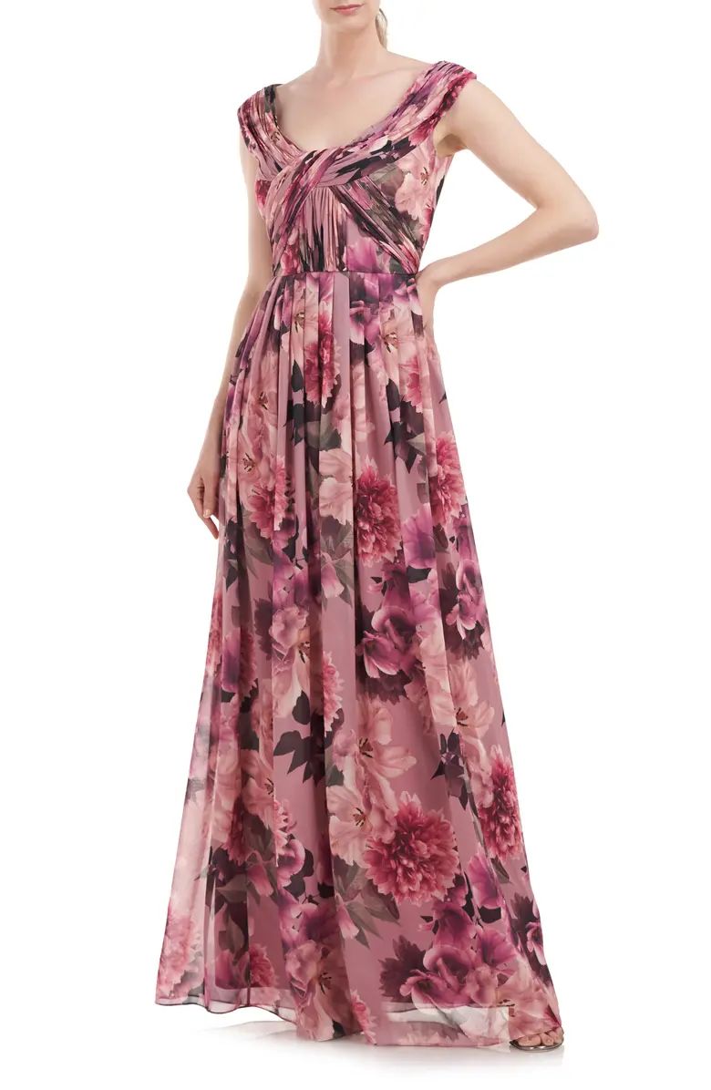 Dawson Floral Chiffon Gown | Nordstrom