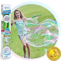 WOWMAZING Giant Bubble Wands Kit: (4-Piece Set) | Incl. Wand, Big Bubble Concentrate and Tips & T... | Amazon (US)