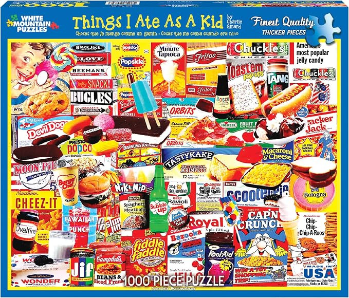 White Mountain Puzzles Things I Ate As A Kid Collage Puzzle - 1000 Piece Jigsaw Puzzle | Large Pi... | Amazon (US)