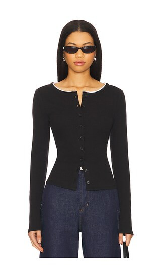 Darby Cardigan in Black | Revolve Clothing (Global)