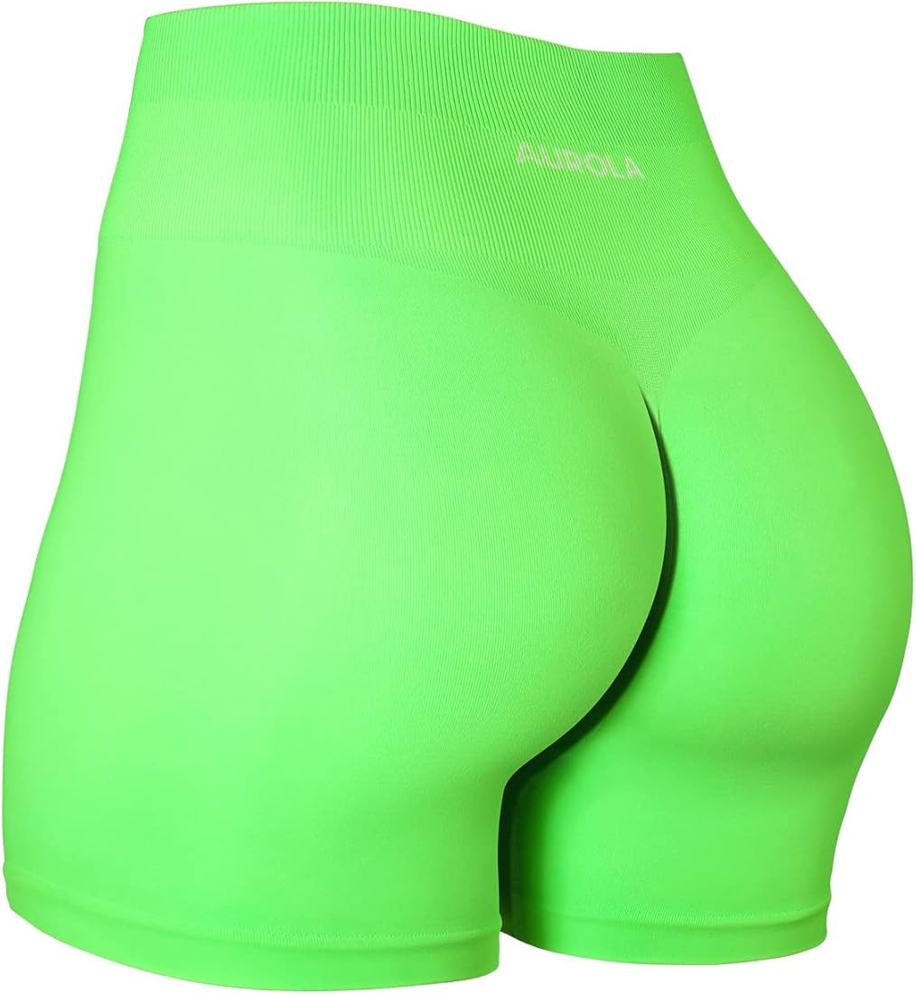 AUROLA Dream Collection Workout Shorts for Women High Waist Seamless Scrunch Athletic Running Gym... | Amazon (US)