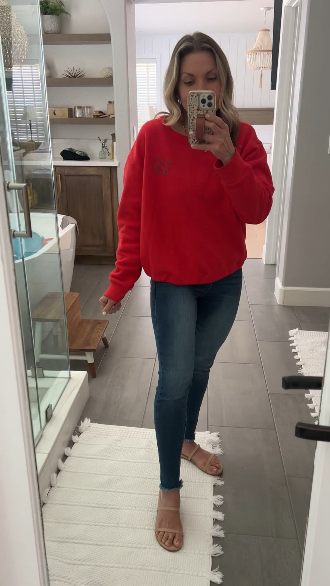 Perfect oversized sweater from Target for Valentine’s Day! Super comfortable and cute! They have matching sweatpants too !

#LTKSeasonal #LTKstyletip #LTKover40