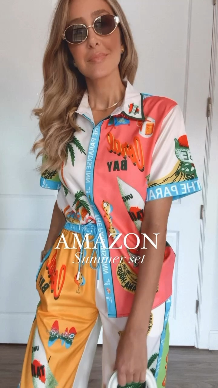 Fun and beautiful Amazon summer set. Outstanding quality. Runs tts. 
My stats - 
Clothes: Size S/2 - Jeans 27
Footwear: Size 9 
Height: 5'9" tall
Weight: 127 lbs

#LTKSeasonal #LTKStyleTip #LTKOver40