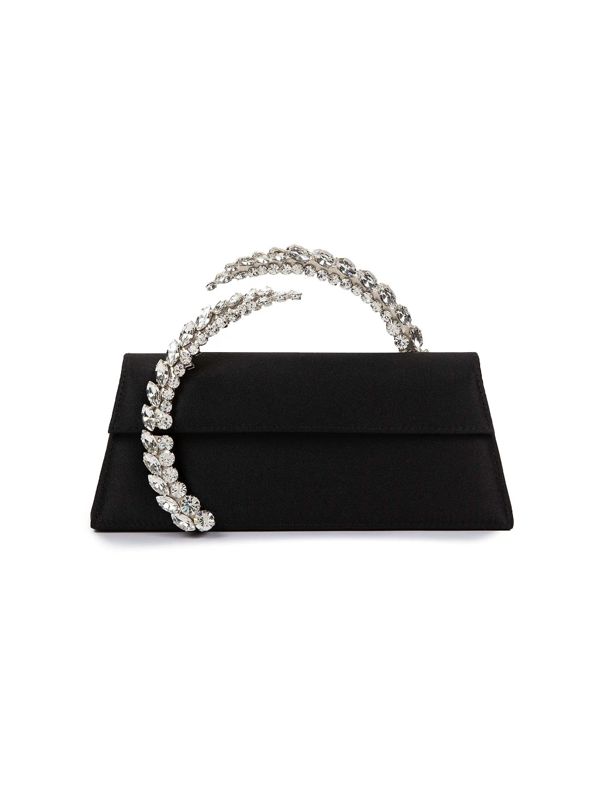 Karma Embellished-Handle Satin Clutch | Saks Fifth Avenue