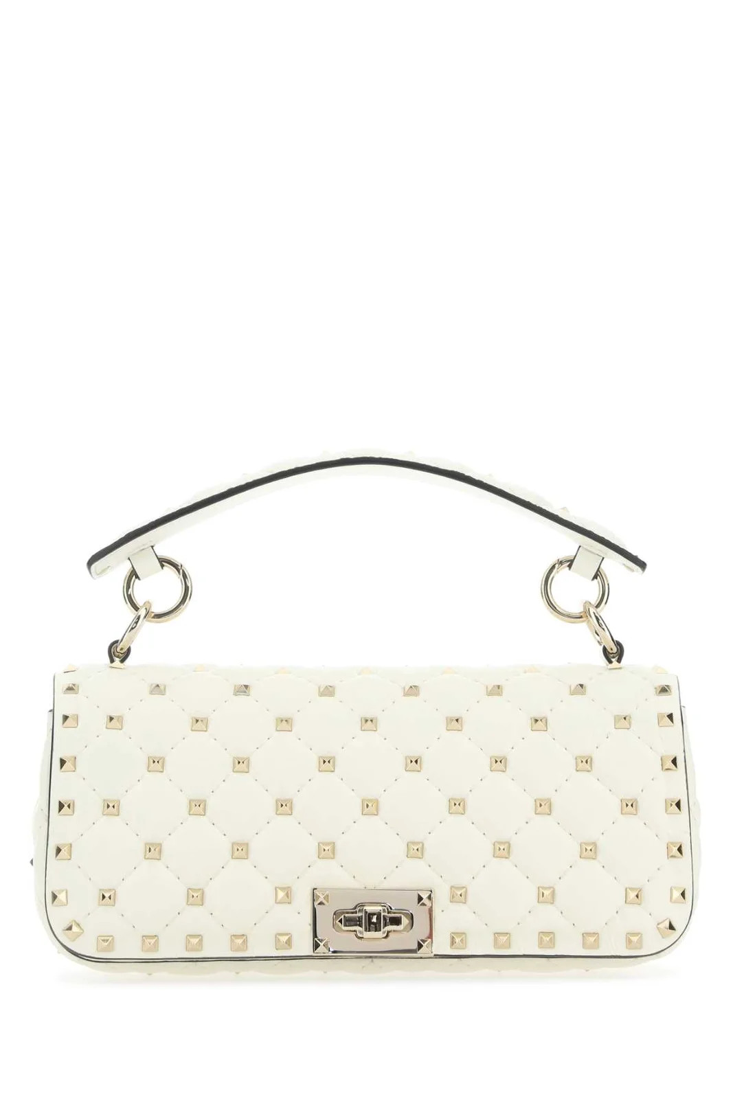 Valentino Garavani Rockstud Spike Foldover Top Shoulder Bag | Cettire Global