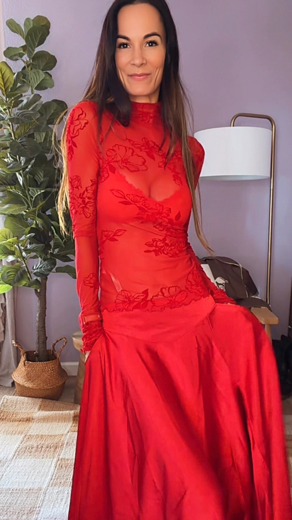 Red is having a moment… and so am I ❤️

If you need a sign to wear the bold outfit, flirt with festive fashion, and romanticize getting dressed — this is it.

Sheer, spicy, dramatic, and made for turning heads (even if it’s just date night at home).

Valentine’s energy, activated 💃🏼
Wearing XS 

#NicoleColeeStyle
#ValentinesStyle
#FestiveFashion
#BoldLooks
#DateNightOutfit




#LTKgrwm #LTKdayinmylife #LTKValentine