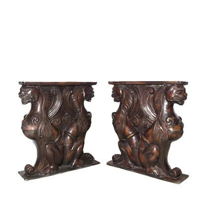 Bronze Gryphon Pair Table Base | Wayfair North America