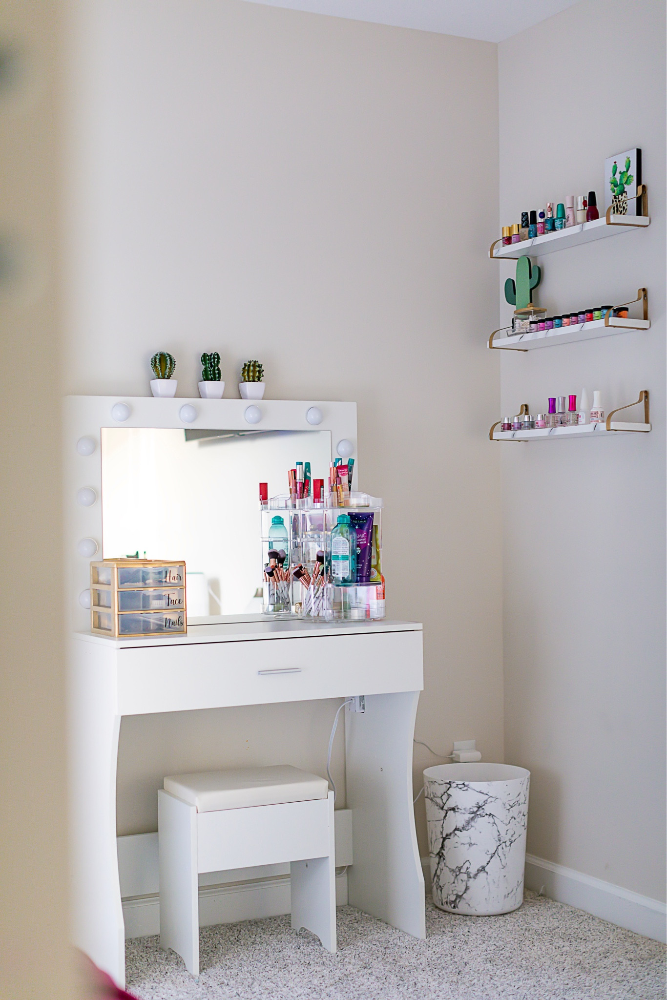 Makeup Vanity inspo! The perfect vanity for a small space!

#LTKbeauty #LTKstyletip #LTKhome
