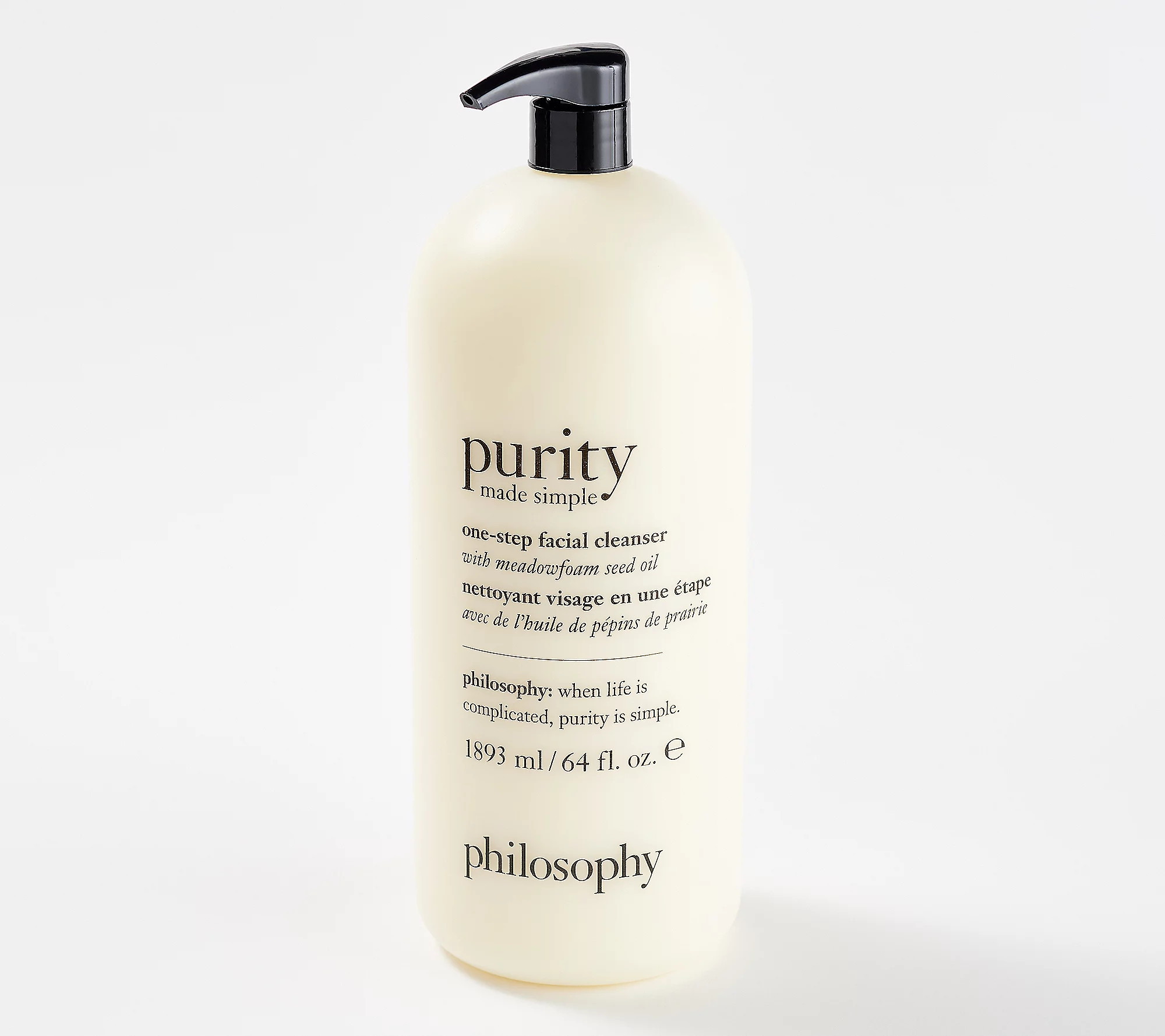 philosophy mega-size 64oz purity facial cleanser | QVC