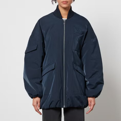 Ganni Oversized Shell Bomber Jacket | Coggles | Coggles (Global)