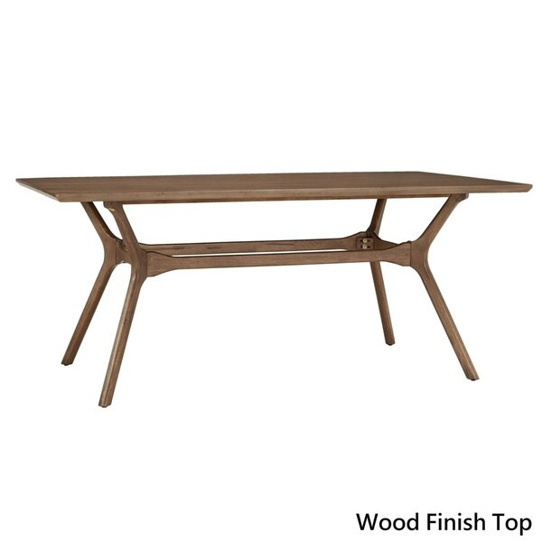 Nadine Mid-Century Walnut Finish Rectangular Dining Table by iNSPIRE Q Modern - Walnut Finish Top | Bed Bath & Beyond