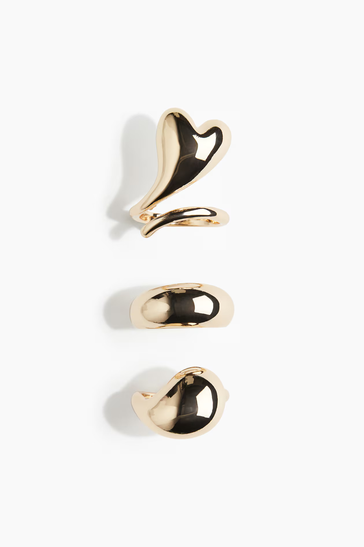 3er-Pack Ringe - Goldfarben - Ladies | H&M DE | H&M (DE, AT, CH, NL, FI)