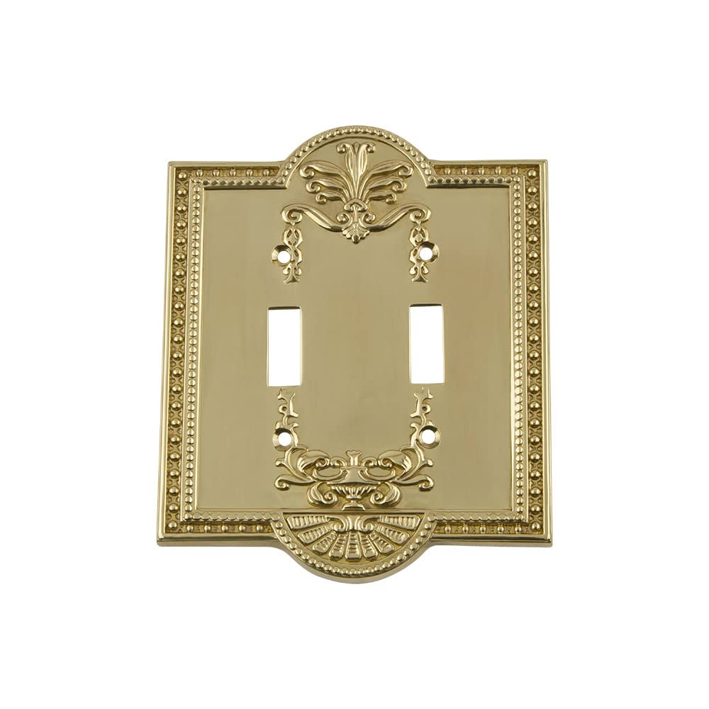 Nostalgic Warehouse Meadows Light Switch Cover Plate, Polished Brass | Amazon (US)