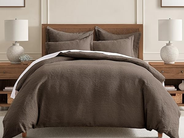 Levtex Home Cloud Waffle King/Cal King Comforter Set (106x94in) with 2 Pillow Shams (36x20in) - S... | Amazon (US)