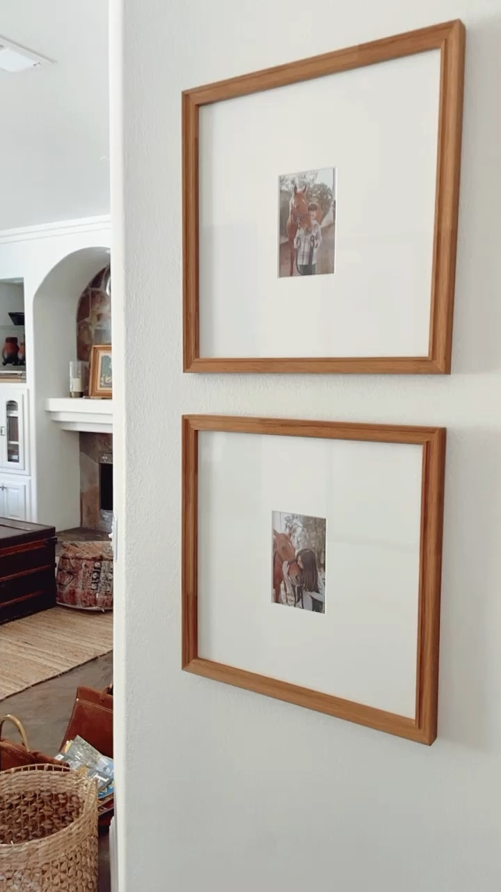 4 x 6 photo in a 16 x 16 frame from Target. These look good mounted in sets of two, three & four together! 🙌🏻

#targetfinds #targethomedecor 

#LTKfindsunder50 #LTKhome #LTKVideo