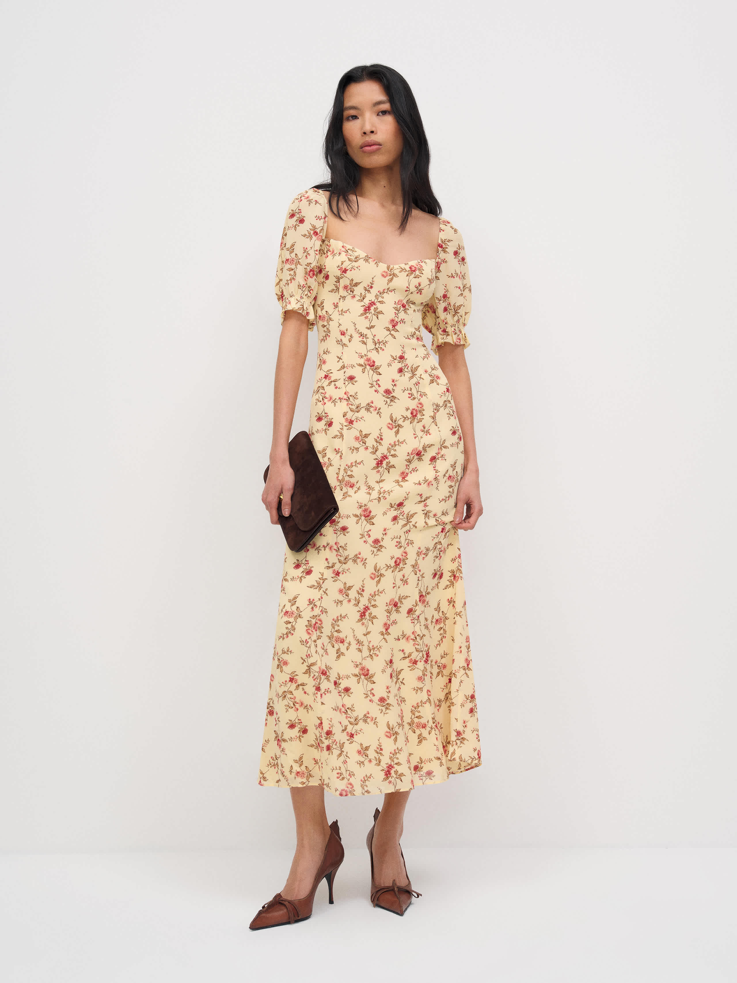 Reformation Gloria Dress Yellow 12 | Reformation (Global)